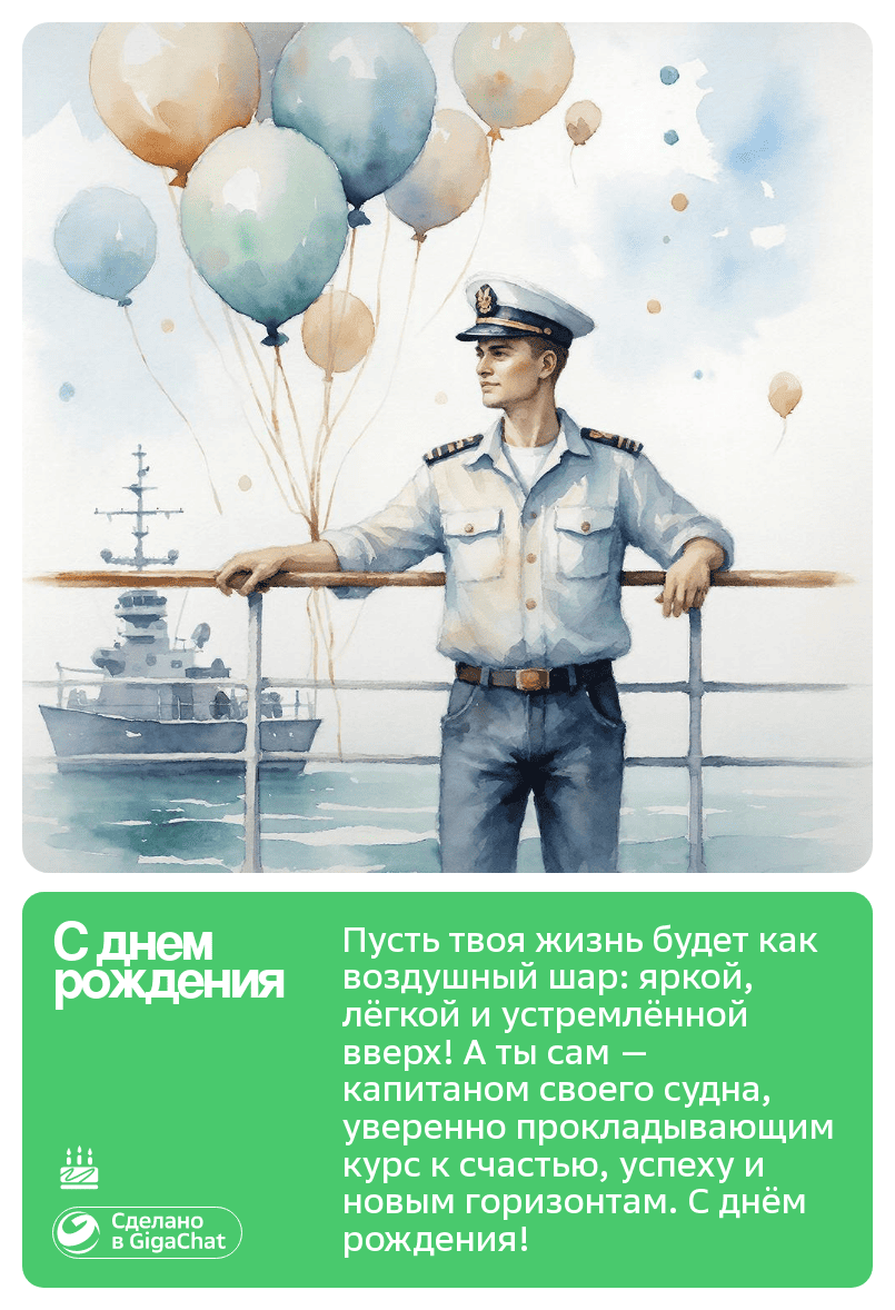 Открытка с поздравлением